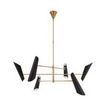 Load image into Gallery viewer, Franca LED Chandelier in Black (6-Light).