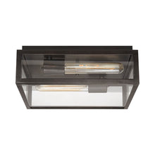Load image into Gallery viewer, Fresno Flush Mount Ceiling Light in Aged Iron (Medium).