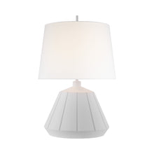 Load image into Gallery viewer, Frey LED Table Lamp in Plaster White.