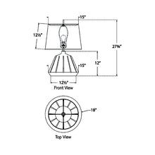 Load image into Gallery viewer, Frey LED Table Lamp - line drawing.