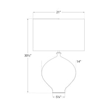Load image into Gallery viewer, Gaios Table Lamp - line drawing.