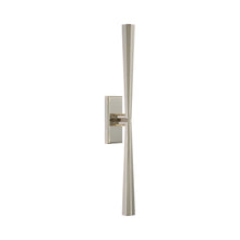 Load image into Gallery viewer, Galahad LED Linear Wall Light in Polished Nickel.