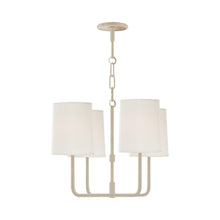 Load image into Gallery viewer, Go Lightly Chandelier in China White/Silk (Small).