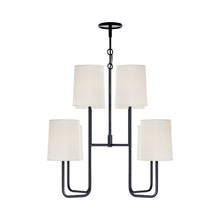 Load image into Gallery viewer, Go Lightly Chandelier in Charcoal/Silk (Medium).