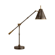 Load image into Gallery viewer, Goodman Table Lamp in Bronze with Antique Brass.