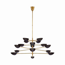 Load image into Gallery viewer, Graphic Grande Chandelier in Black (4-Tier).