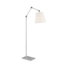 Load image into Gallery viewer, Graves Articulating Floor Lamp in Polished Nickel.