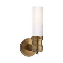 Load image into Gallery viewer, Graydon Bath Wall Light in Hand-Rubbed Antique Brass.