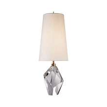 Load image into Gallery viewer, Halcyon Table Lamp in Crystal/Linen.