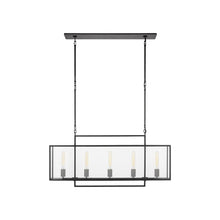 Load image into Gallery viewer, Halle Linear Pendant Light in Aged Iron (Medium).