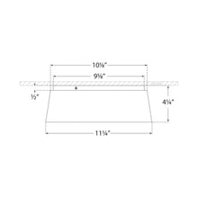 Load image into Gallery viewer, Halo LED Flush Mount Ceiling Light - line drawing.