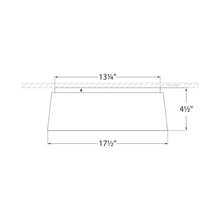 Load image into Gallery viewer, Halo LED Flush Mount Ceiling Light - line drawing.
