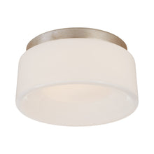 Load image into Gallery viewer, Halo Solitaire LED Flush Mount Ceiling Light in Burnished Silver Leaf (2.88-Inch).