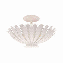Load image into Gallery viewer, Hampton Semi Flush Ceiling Light in Plaster White.