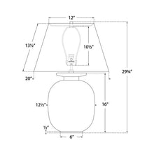 Load image into Gallery viewer, Hans Table Lamp - line drawing.