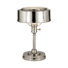 Load image into Gallery viewer, Henley Task Lamp in Polished Nickel.