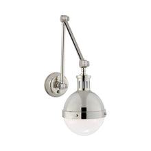 Load image into Gallery viewer, Hicks Adjustable Wall Light in Polished Nickel.