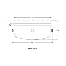 Load image into Gallery viewer, Hicks Flush Mount Ceiling Light - line drawing.