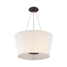 Load image into Gallery viewer, Hoop Drum Pendant Light in Bronze.
