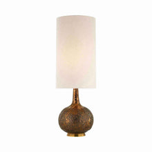 Load image into Gallery viewer, Hunlen Table Lamp in Burnt Gold.