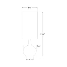 Load image into Gallery viewer, Hunlen Table Lamp - line drawing.
