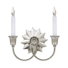 Load image into Gallery viewer, Huntingdon Double Wall Light in Polished Nickel.