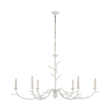Load image into Gallery viewer, Iberia Chandelier in Plaster White Leaf.