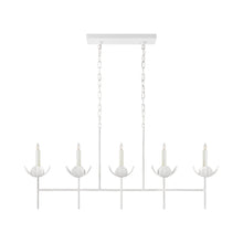 Load image into Gallery viewer, Illana Linear Chandelier in Plaster White (Without Shade).