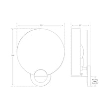Load image into Gallery viewer, Iveala Wall Light - line drawing.