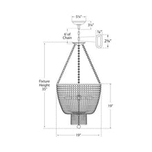 Load image into Gallery viewer, Jacqueline Chandelier - line drawing.