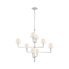 Load image into Gallery viewer, Jane Chandelier in Polished Nickel.