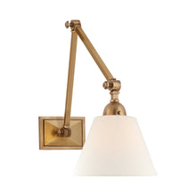 Load image into Gallery viewer, Jane Library Wall Light in Hand-Rubbed Antique Brass (Medium).