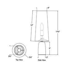 Load image into Gallery viewer, Jinny LED Table Lamp - line drawing.