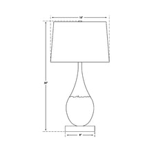 Load image into Gallery viewer, Juliette Table Lamp - line drawing.