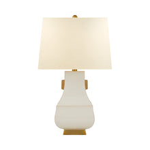 Load image into Gallery viewer, Kang Jug Table Lamp in Ivory with Burnt Gold.