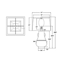Load image into Gallery viewer, Kang Jug Table Lamp - line drawing.