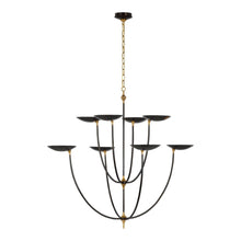Load image into Gallery viewer, Keira LED Chandelier in Bronze/Hand-Rubbed Antique Brass (X-Large).