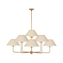 Load image into Gallery viewer, Kelley Chandelier in Gilded Iron.