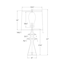 Load image into Gallery viewer, Lakmos Table Lamp - line drawing.