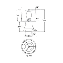 Load image into Gallery viewer, Lakmos Table Lamp - line drawing.