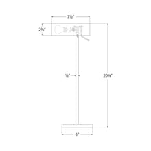 Load image into Gallery viewer, Lancelot LED Desk Lamp - line drawing.
