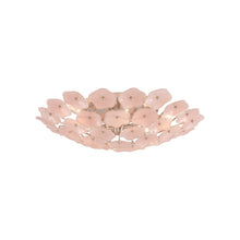 Load image into Gallery viewer, Leighton Flush Mount Ceiling Light in Polished Nickel/Blush (Large).