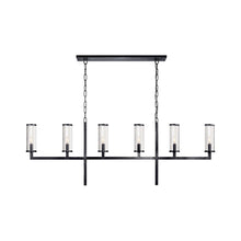 Load image into Gallery viewer, Liaison Linear Pendant Light in Bronze/Clear.