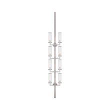 Load image into Gallery viewer, Liaison Statement Wall Light in Polished Nickel/Clear.