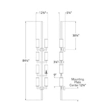 Load image into Gallery viewer, Liaison Statement Wall Light - line drawing.