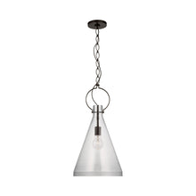 Load image into Gallery viewer, Limoges Pendant Light in Clear Glass (Tall).