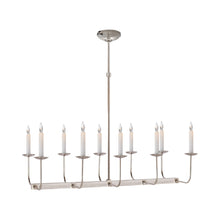 Load image into Gallery viewer, Linear Branched Chandelier in Polished Nickel/Without Shade.