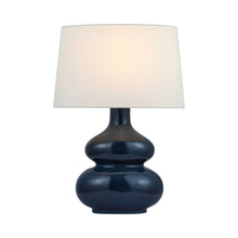 Load image into Gallery viewer, Lismore Table Lamp in Mixed Blue Brown.