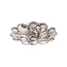 Load image into Gallery viewer, Lloyd Flush Mount Ceiling Light in Polished Nickel/Clear Glass.