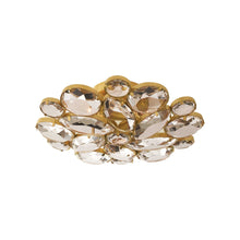 Load image into Gallery viewer, Lloyd Flush Mount Ceiling Light in Soft Brass/Clear Glass.